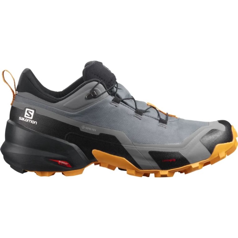 Tenis Senderismo Salomon Cross Hike GTX Hombre Grises | MX ULOS159